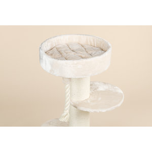 RHRQuality Cat Tree Maine Coon Sleeper Cream