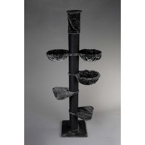 RHRQuality Cat Tree Maine Coon Tower PLUS Blackline Dark Grey