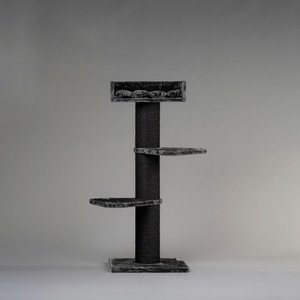 RHRQuality Cat Tree Royalty Blackline Dark Grey