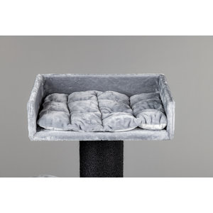 RHRQuality Cat Tree Royalty Blackline Light Grey