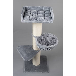 RHRQuality Cat Tree Royalty de Luxe Light Grey