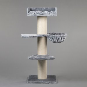 RHRQuality Cat Tree Royalty Plus Light Grey