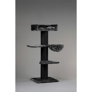 RHRQuality Cat Tree Royalty Blackline Plus Dark Grey