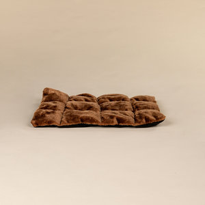 RHRQuality Cat Bed Lounge + Cushion Brown