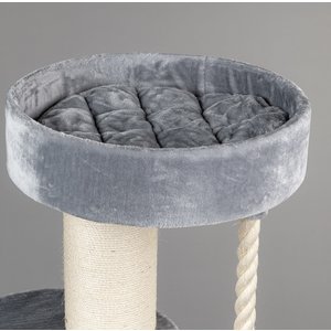 RHRQuality Round Seat Sleeper + Cushion Light Grey