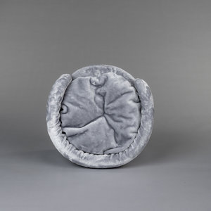 RHRQuality Cushion - Round Lying Place 50cm Light Grey