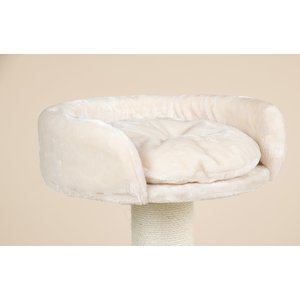 RHRQuality Cat Bed Round Ø 50 cm + Cushion Cream