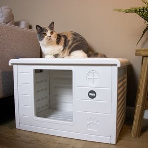 RHRQuality Cat house Villa de Luxe White