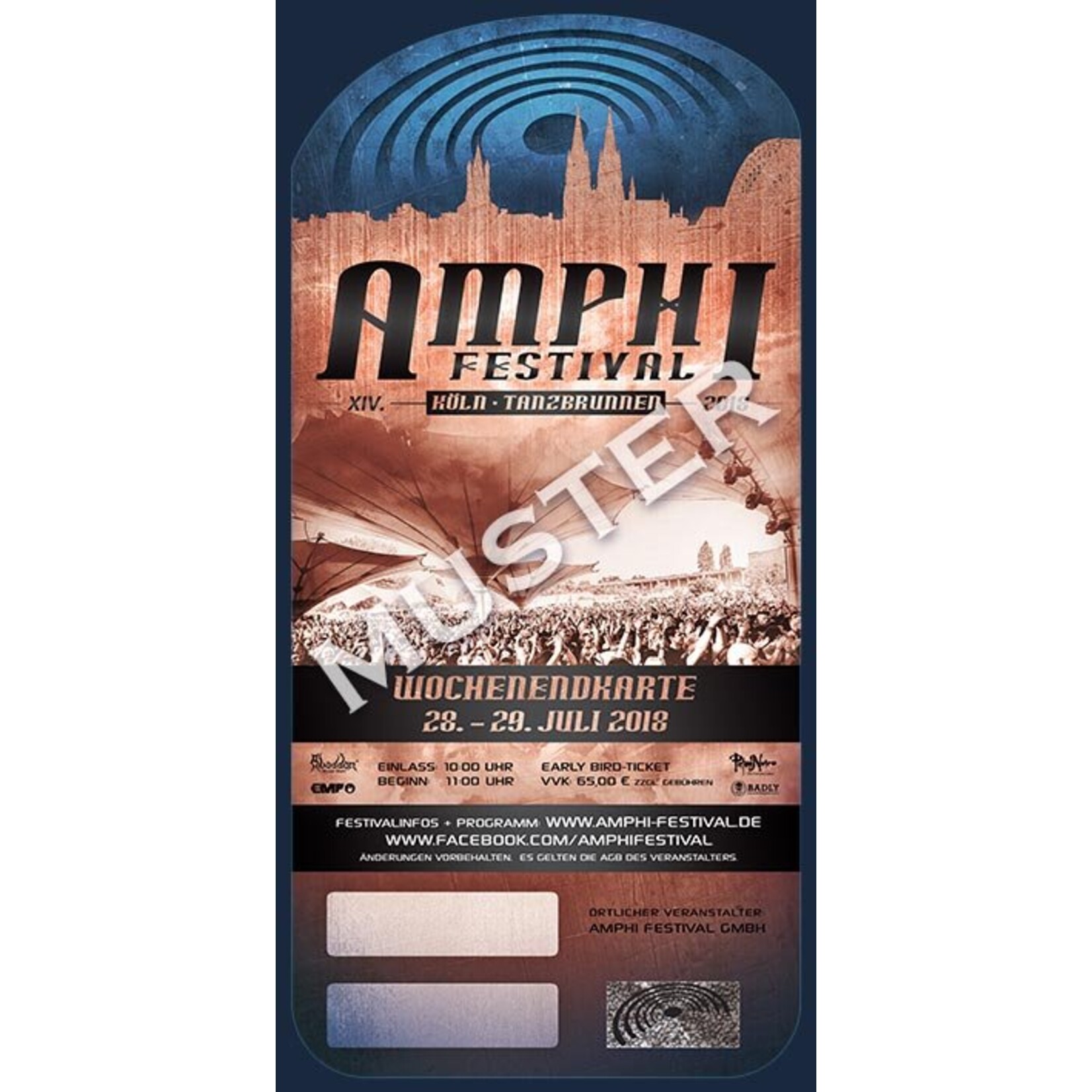 EARLY BIRD TICKET - XIV. AMPHI FESTIVAL 2018