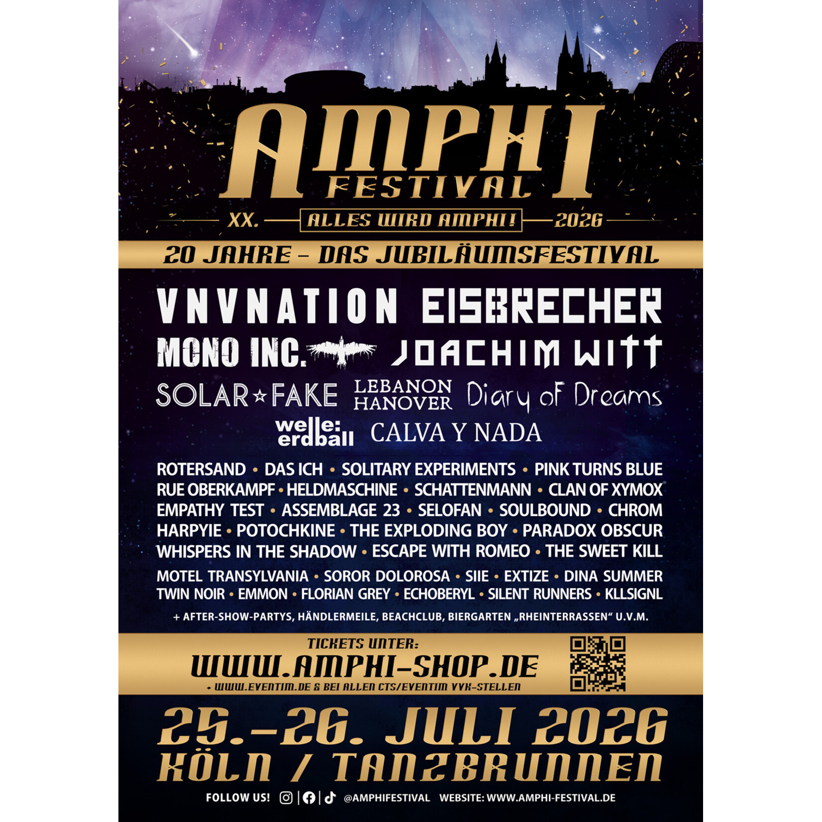 LATE BIRD WE-TICKET - XX. AMPHI FESTIVAL 2026