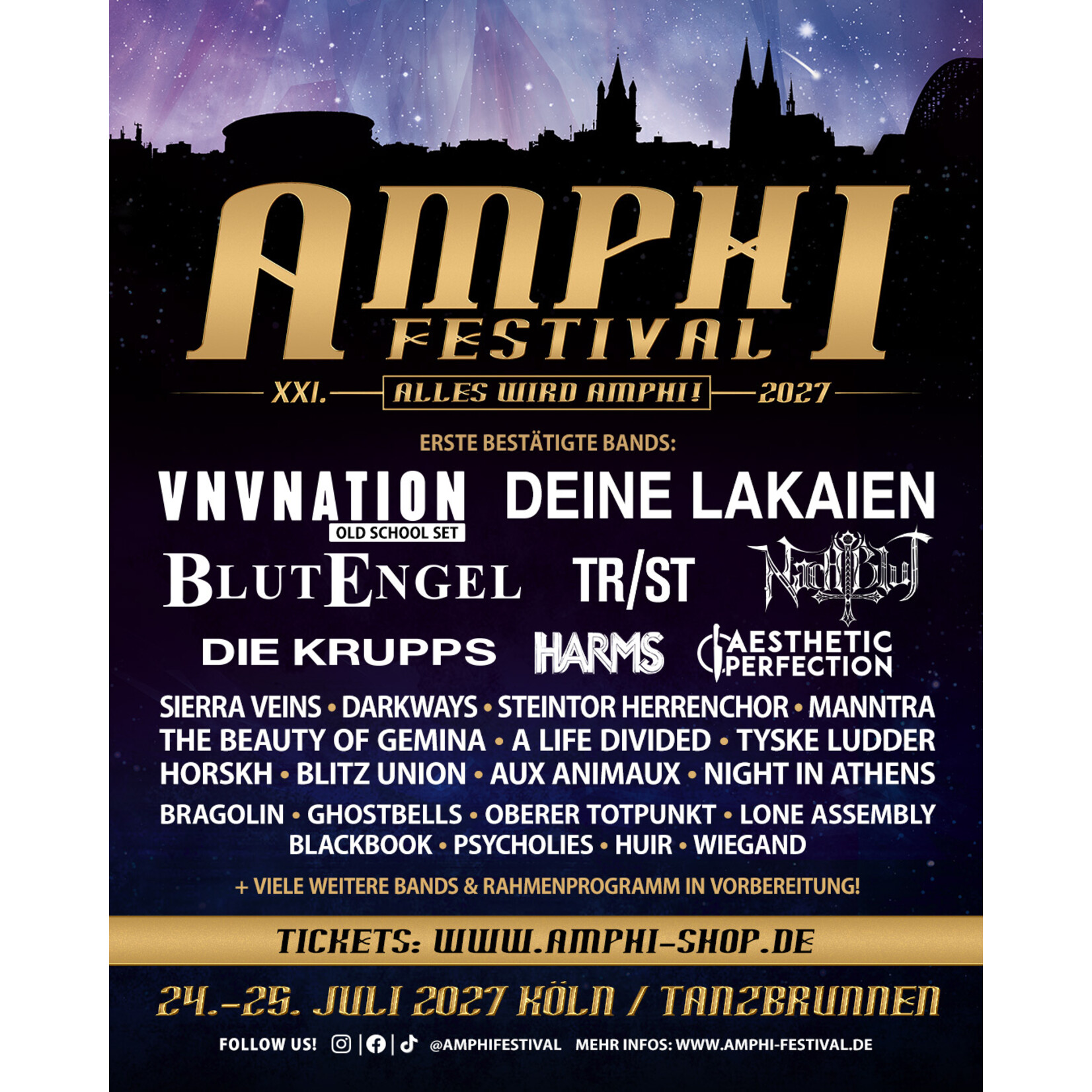 WOCHENEND-TICKET - XXI. AMPHI FESTIVAL 2027