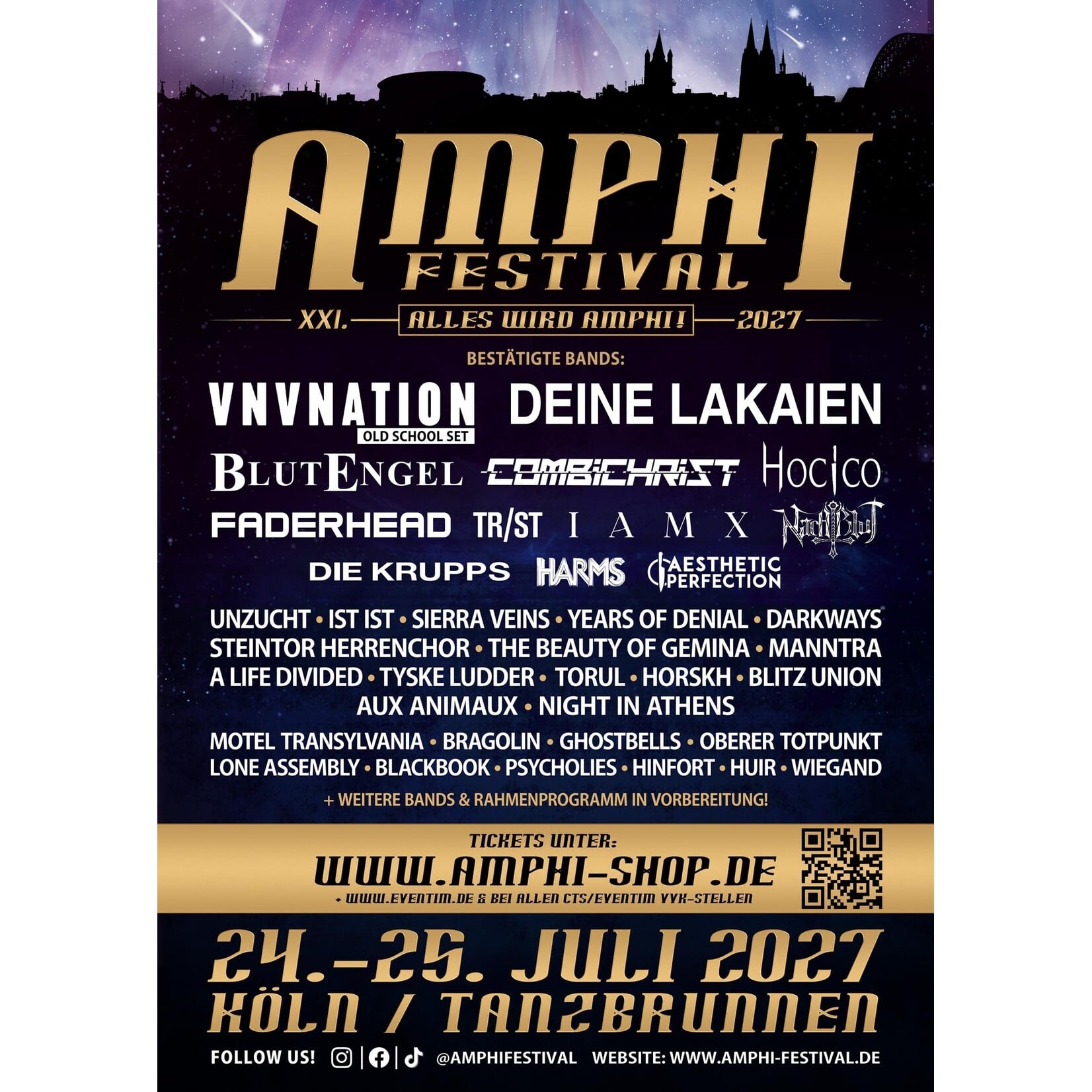 LATE BIRD WE-TICKET - XXI. AMPHI FESTIVAL 2027