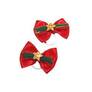 Show Tech Red Bow with Gold Trim