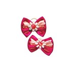 Show Tech Bow Pink Plaid with Flower