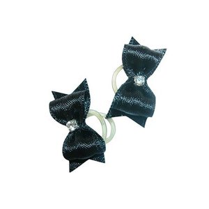 Show Tech Bow Handmade Small Black Diamond