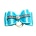 Show Tech Bow Handmade mit Diamant Medium Blue - Silver