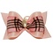 Show Tech Bow Handgemacht mit Perlen Pink Large - Plaid