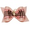 Show Tech Bow Handmade with Pearl Pink Large - Plaid