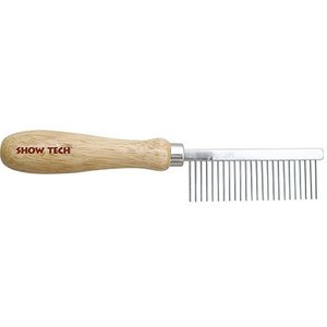 Show Tech Comb with Wooden Handle