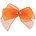 Aria Aria Chiffon- Partei-Dog Bows - Orange