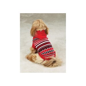 Zack & Zoë Zack & Zoe & Zig-Zag Striped Sweater Red