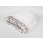 Susan Lanci Design Cuddle cup White with Platinum Snow Leopard  Large