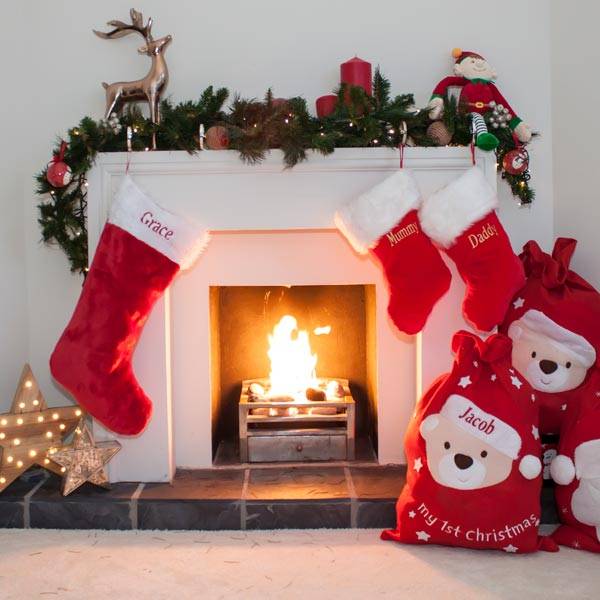 Personalised Large Traditional Christmas Stocking Order Online