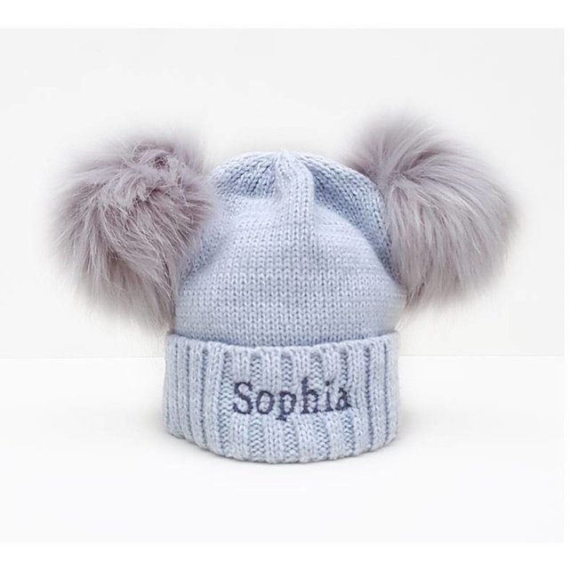 personalised baby bobble hat
