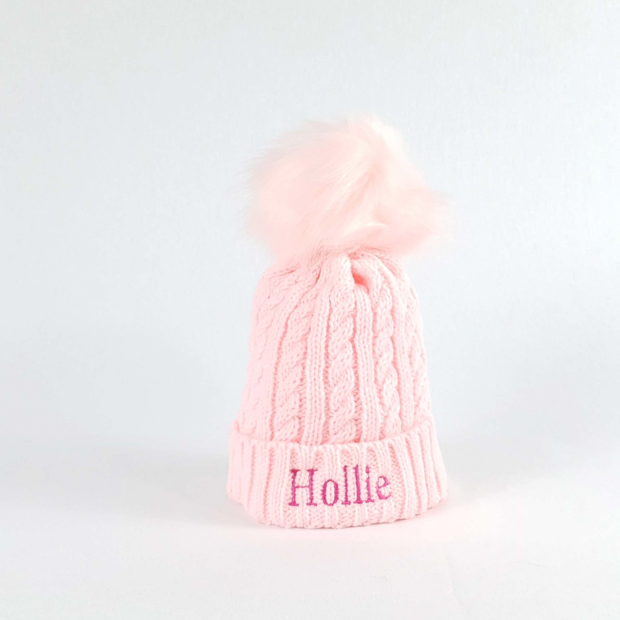 personalised pom pom hats