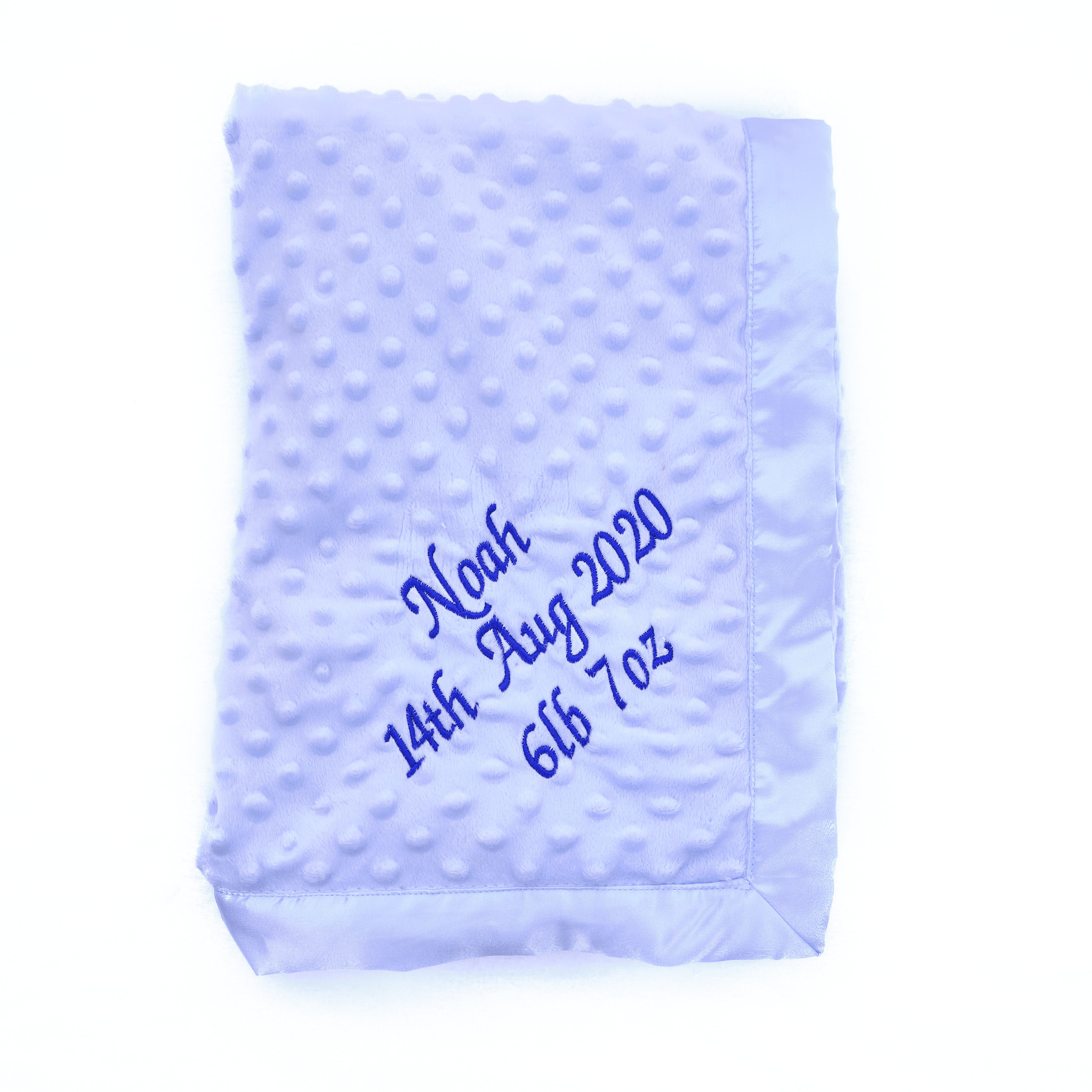 Blue Baby Dimple Blanket Personalised Baby Boy Order Online The Name Shops Blue Baby Dimple Blanket Personalised Baby Boy Order Online The Name Shops