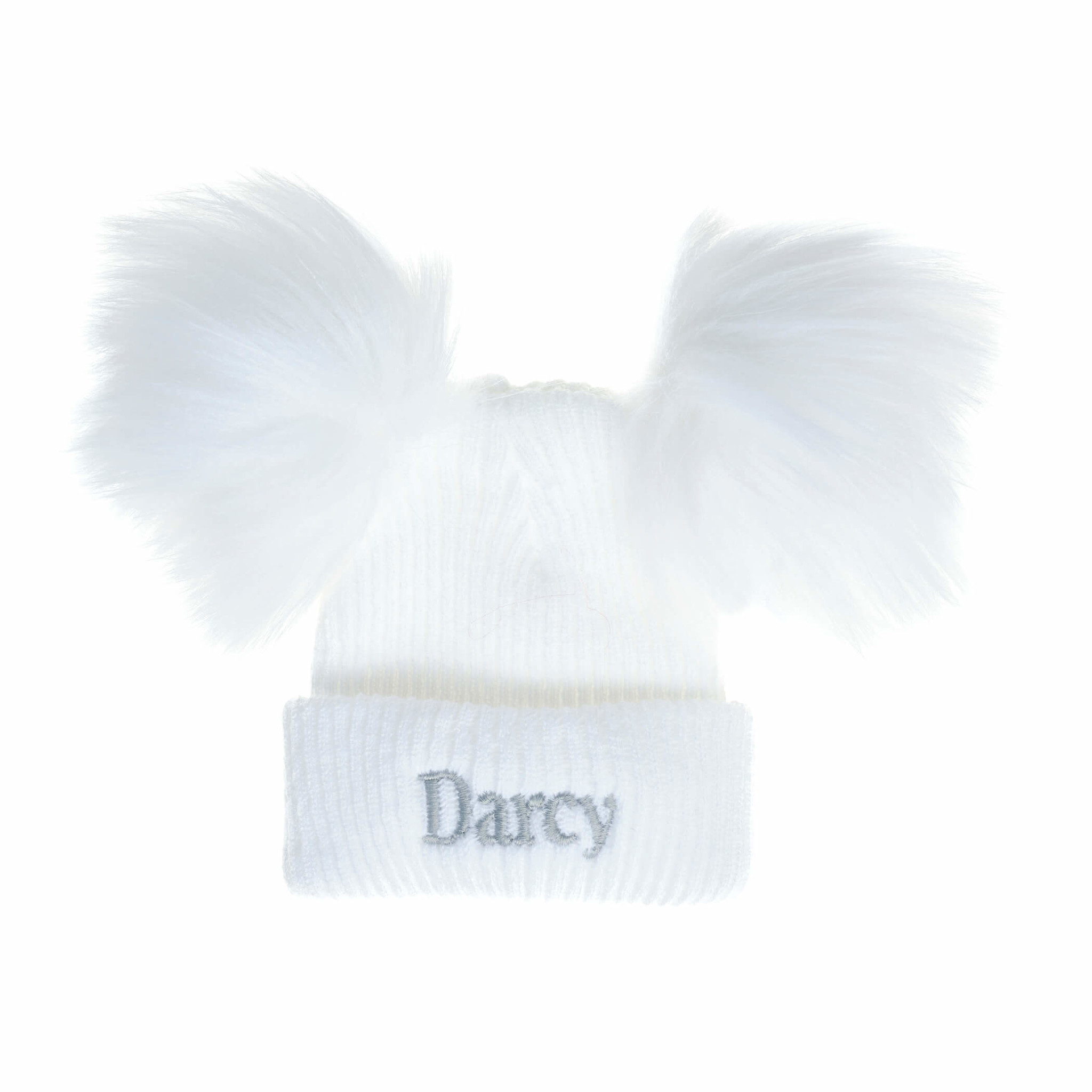 Personalised White Newborn Baby Pom Hats Online Uk Ireland The Name Shops Personalised White Newborn Baby Pom Hats Online Uk Ireland The Name Shops