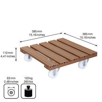 Wagner Wagner Multi roller WPC 38,5x38,5 cm Terracotta