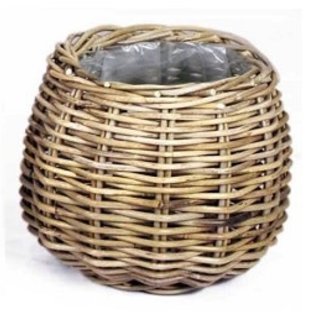 Van der Leeden Basket Round Grey