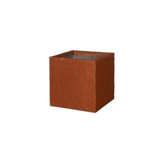 PotteryPots (uit collectie) Block Earth Sundried Red 50 x 50 x 50 cm