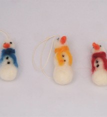 De Wolshoop Mini sneeuwpop hanger