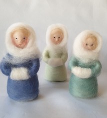 De Wolshoop Wintervrouwtjes set  van 3
