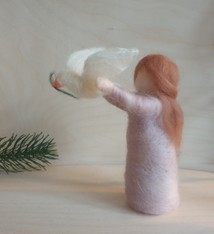 De Wolshoop Meisje met duif