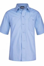 Boys Sky Blue Short Sleeve Shirts