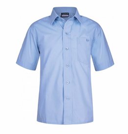 Boys Sky Blue Short Sleeve Shirts