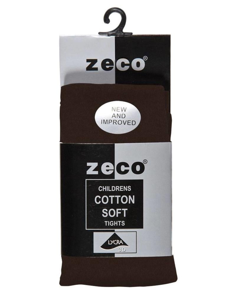 Girls Brown Cotton Soft Tights