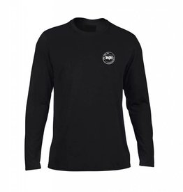 Mens Jet Black Long Sleeve Performance T with Neoteric Fabric