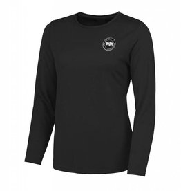 Ladies Jet Black Long Sleeve