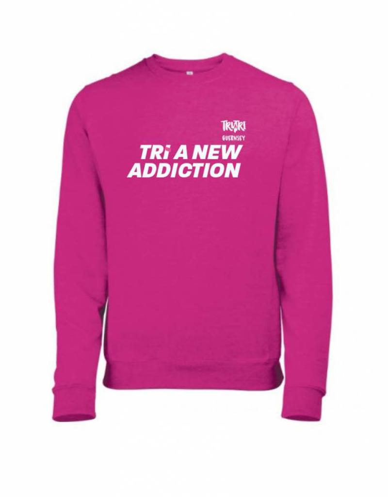 Men's fitted 'Tri A New Addiction' Sweat