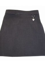 Grey Heart Detail Skirt
