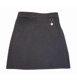 Grey Heart Detail Skirt