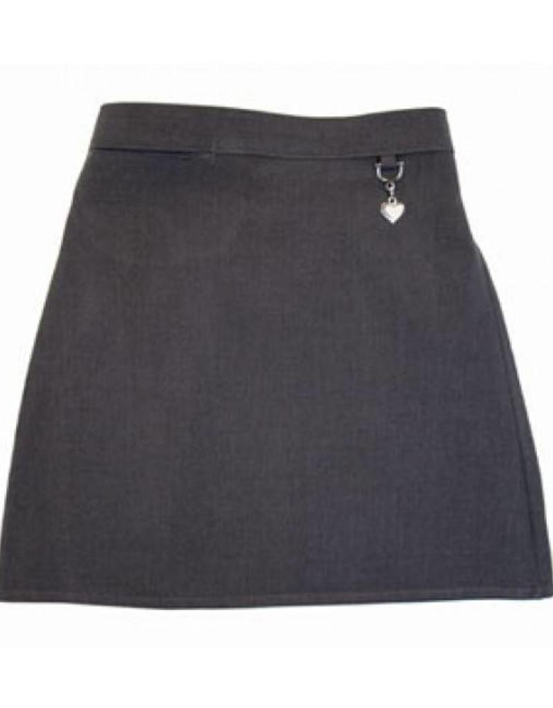 Grey Heart Detail Skirt