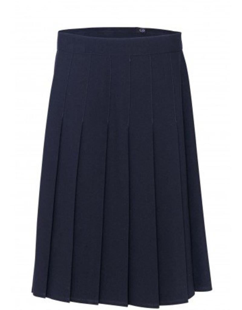 Navy Stitch Down Skirt