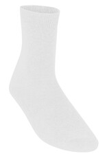 White Smooth Knit Ankle Socks
