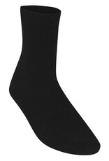 Black Smooth Knit Ankle Socks
