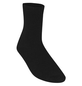 Black Smooth Knit Ankle Socks